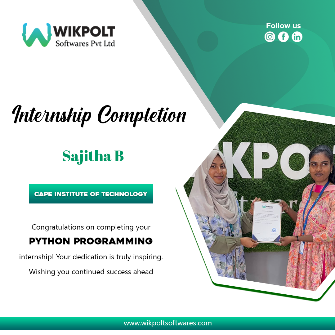 Wikpolt internship completion event